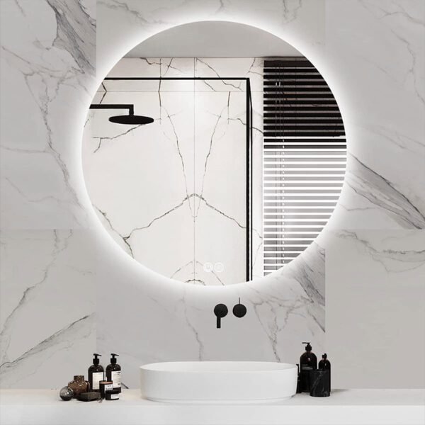 A25 Illuminated Smart Bath Round Mirror - 图片 4