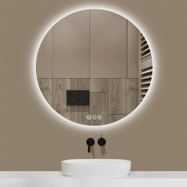 A25 Illuminated Smart Bath Round Mirror - 图片 3