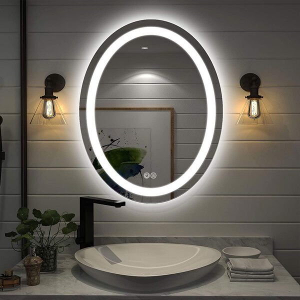 A26 Led Oval Shape Bath Vanity Mirror - 图片 3